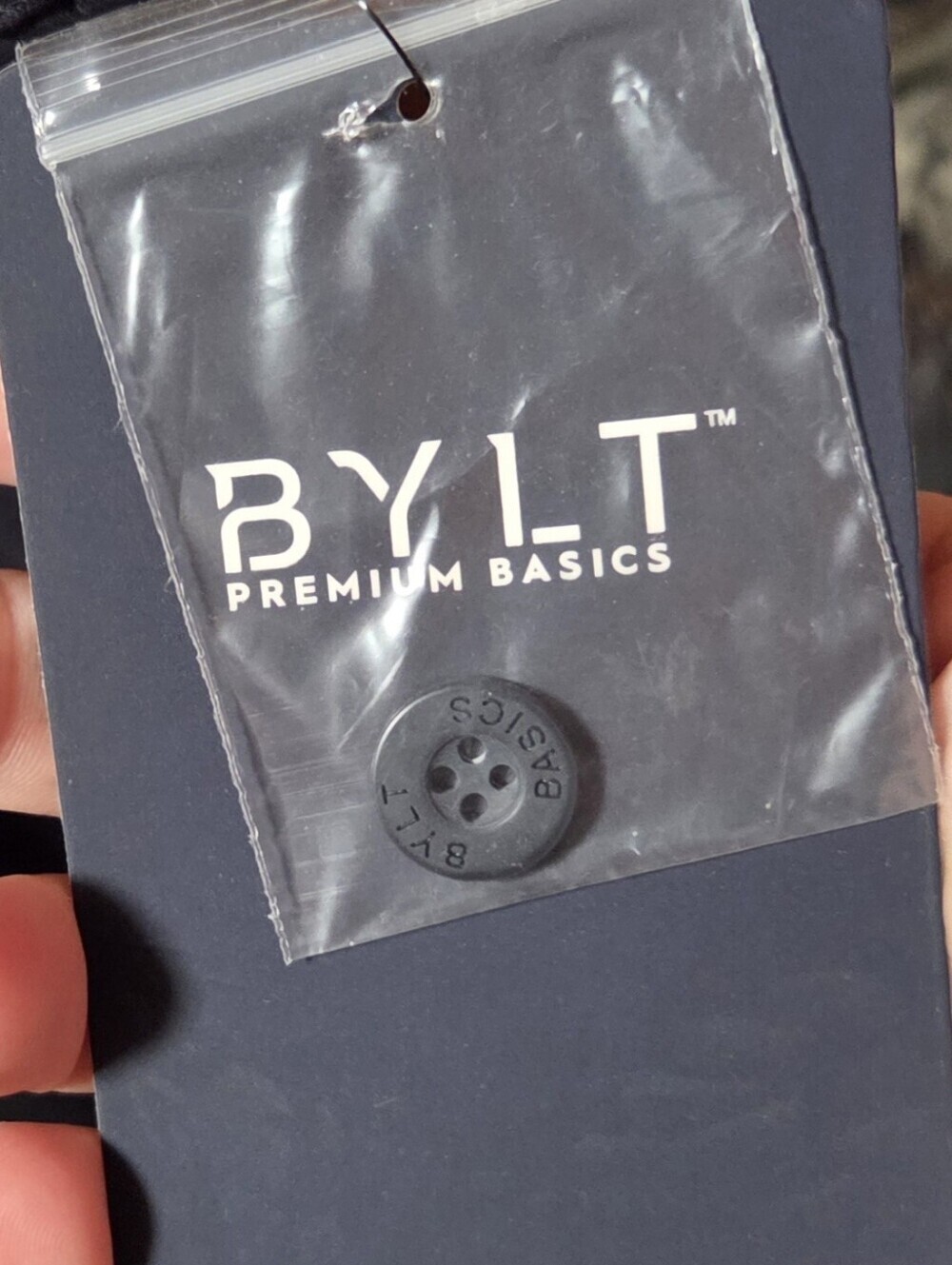 BYLT Stretch Chino Pants Mens Navy Blue Trouser Stretch Golf Casual 36x30 New! - Picture 4 of 6
